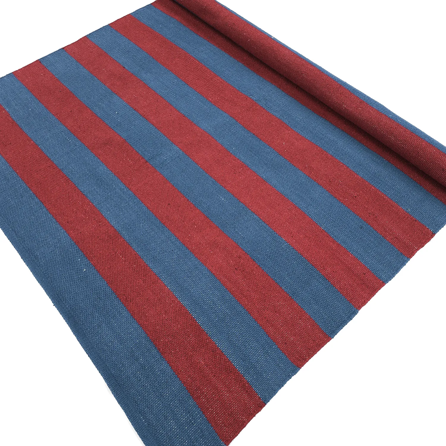 Tappeto di cotone - Nilo (rosso/blu)