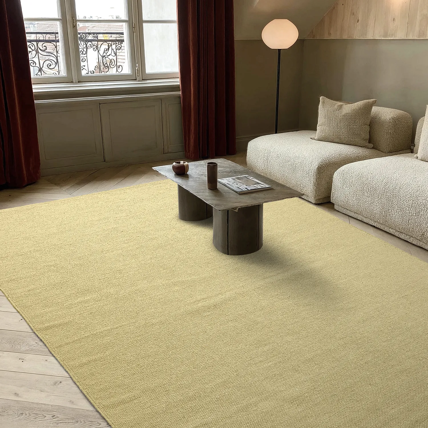 Tappeto di cotone - Rigolet (giallo)