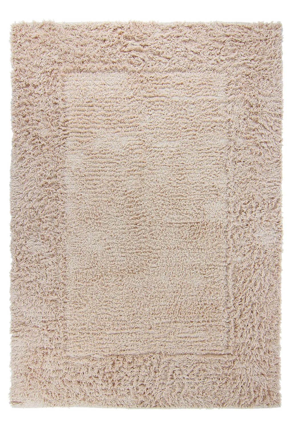 Tappeto A Pelo Lungo - Aline Natural Cotton Shaggy (beige)