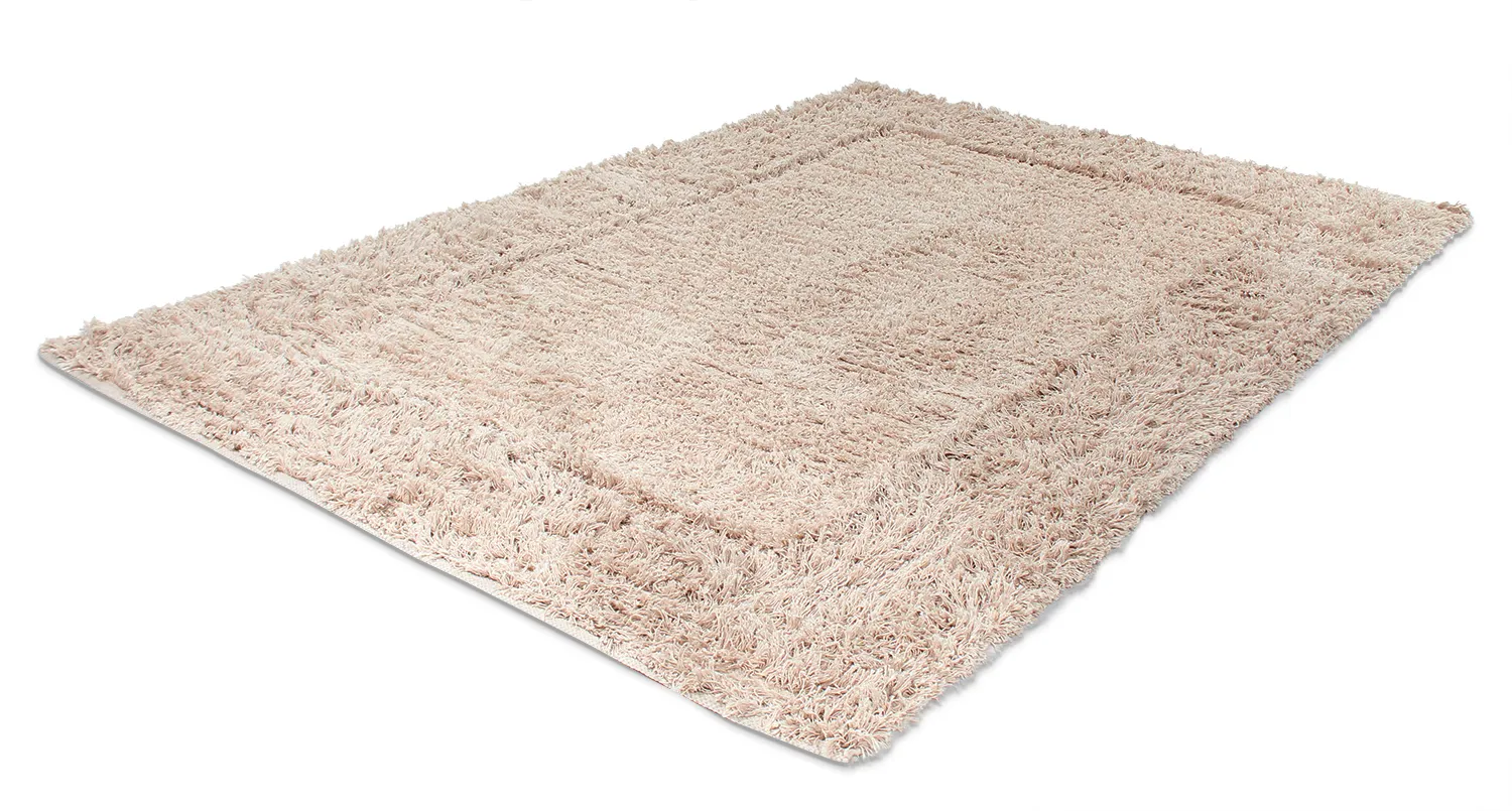 Tappeto A Pelo Lungo - Aline Natural Cotton Shaggy (beige)