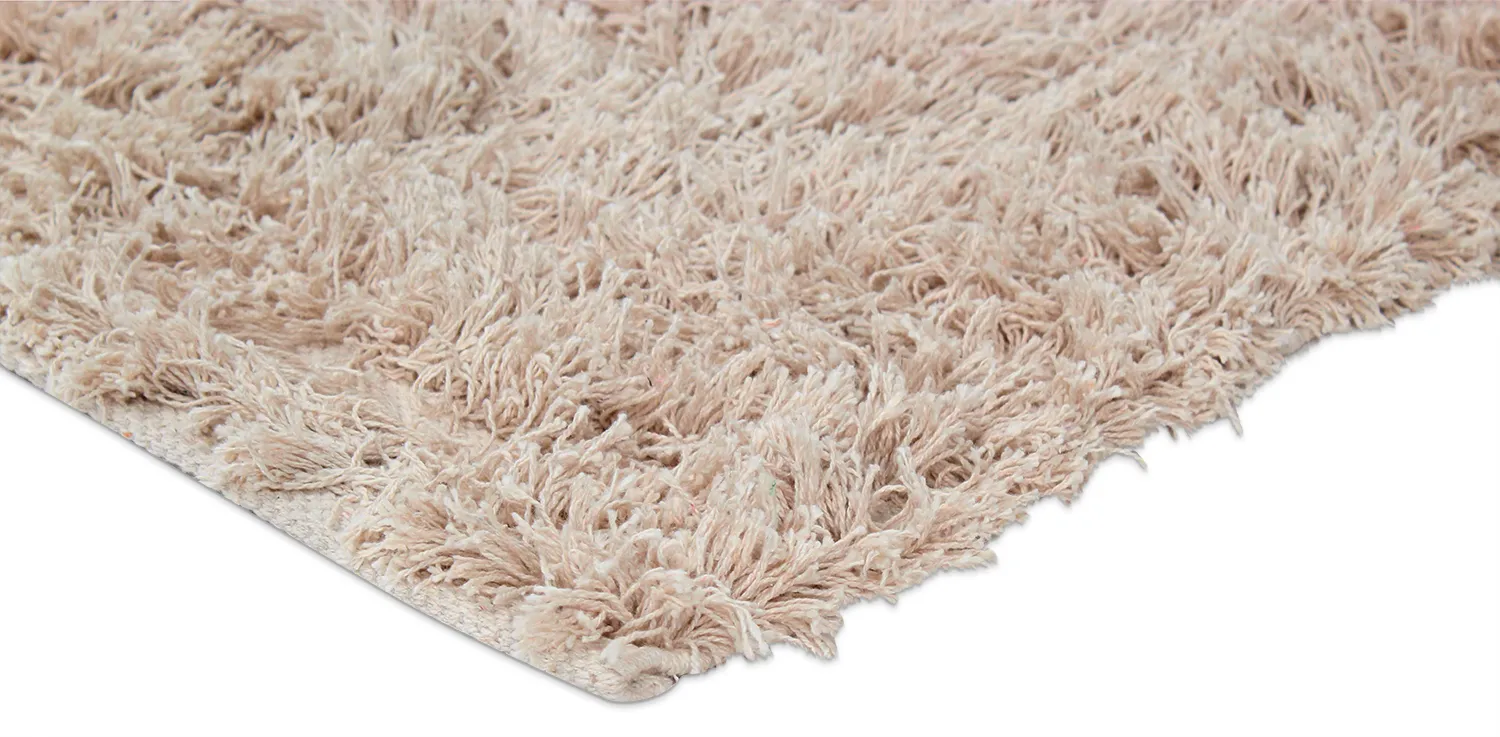 Tappeto A Pelo Lungo - Aline Natural Cotton Shaggy (beige)