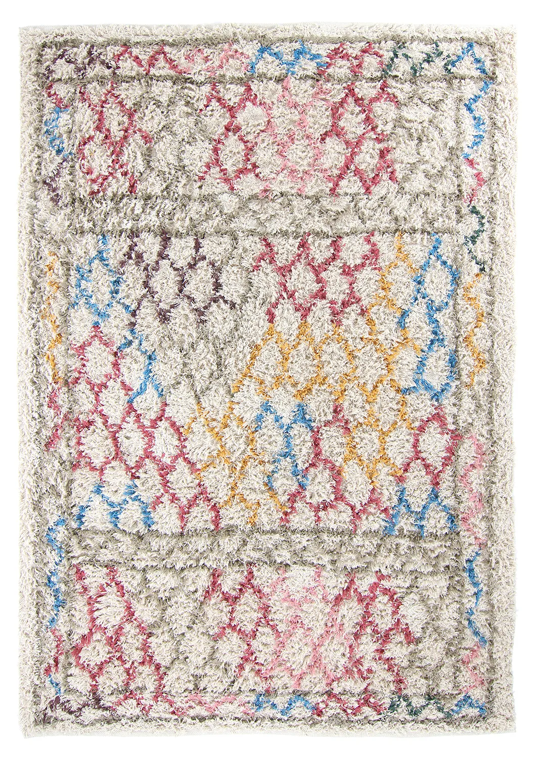 Tappeto A Pelo Lungo - Calder Natural Cotton Shaggy (multi)