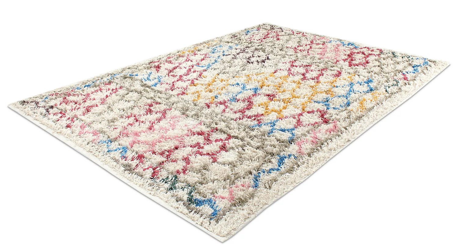 Tappeto A Pelo Lungo - Calder Natural Cotton Shaggy (multi)