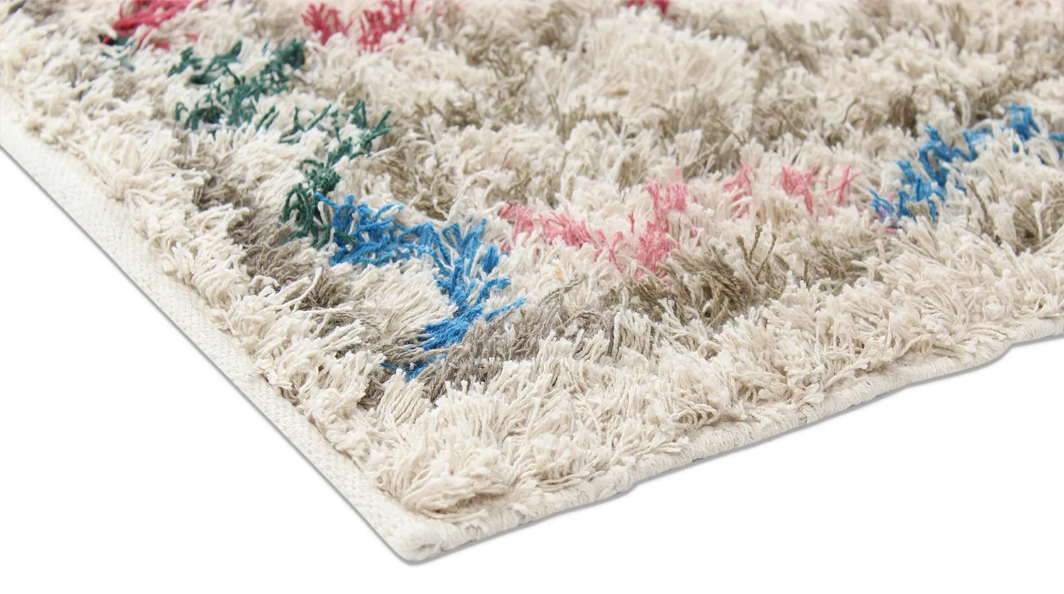 Tappeto A Pelo Lungo - Calder Natural Cotton Shaggy (multi)