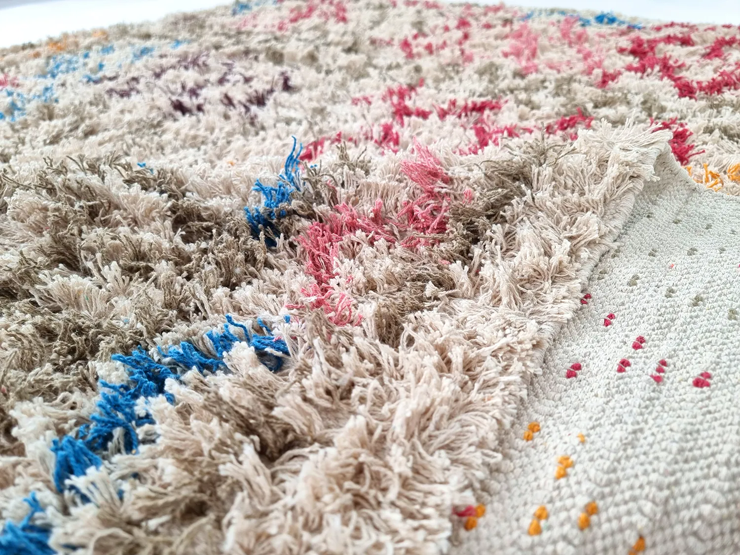 Tappeto A Pelo Lungo - Calder Natural Cotton Shaggy (multi)