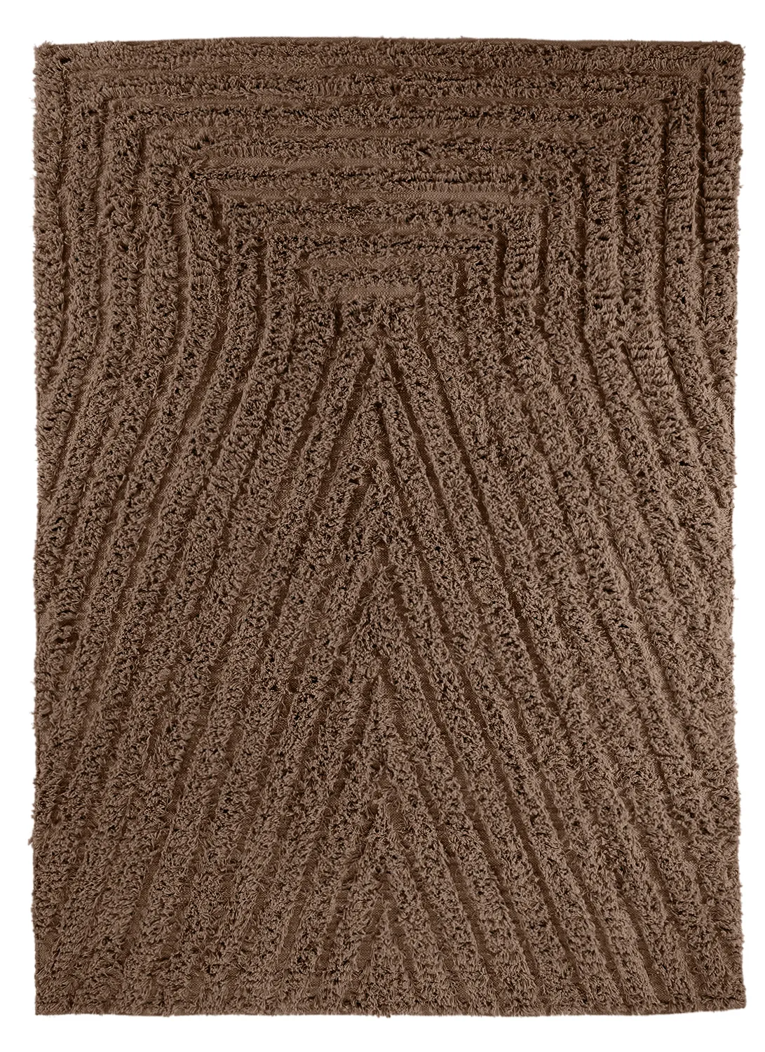 Tappeto A Pelo Lungo - Kendra Natural Cotton Shaggy (marrone)