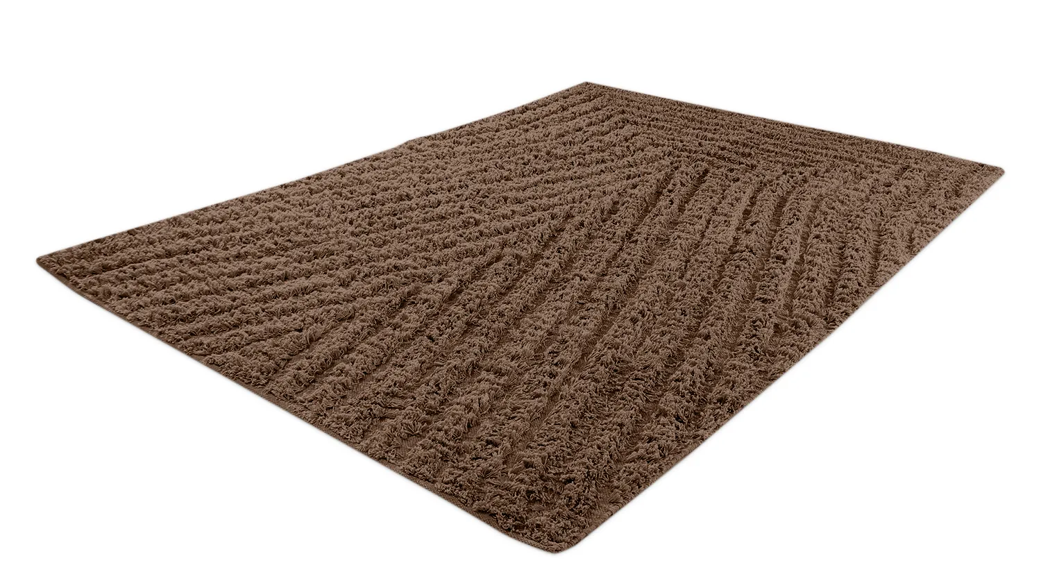 Tappeto A Pelo Lungo - Kendra Natural Cotton Shaggy (marrone)