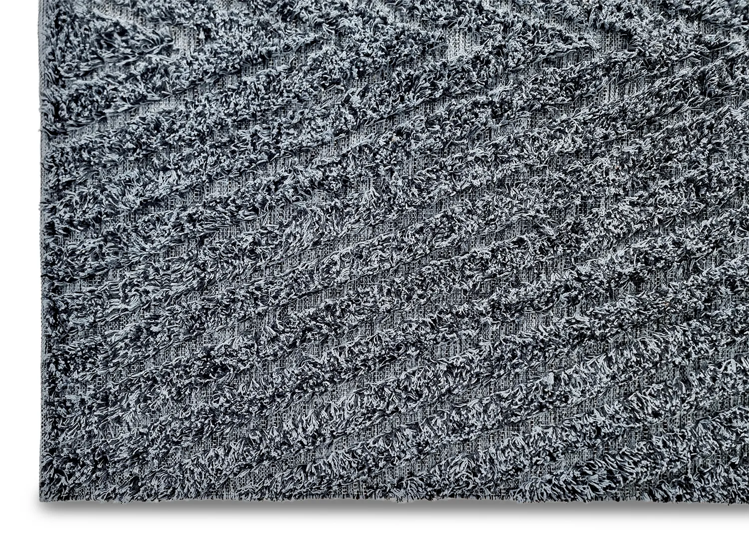Tappeto A Pelo Lungo - Kendra Natural Cotton Shaggy (grigio/nero)