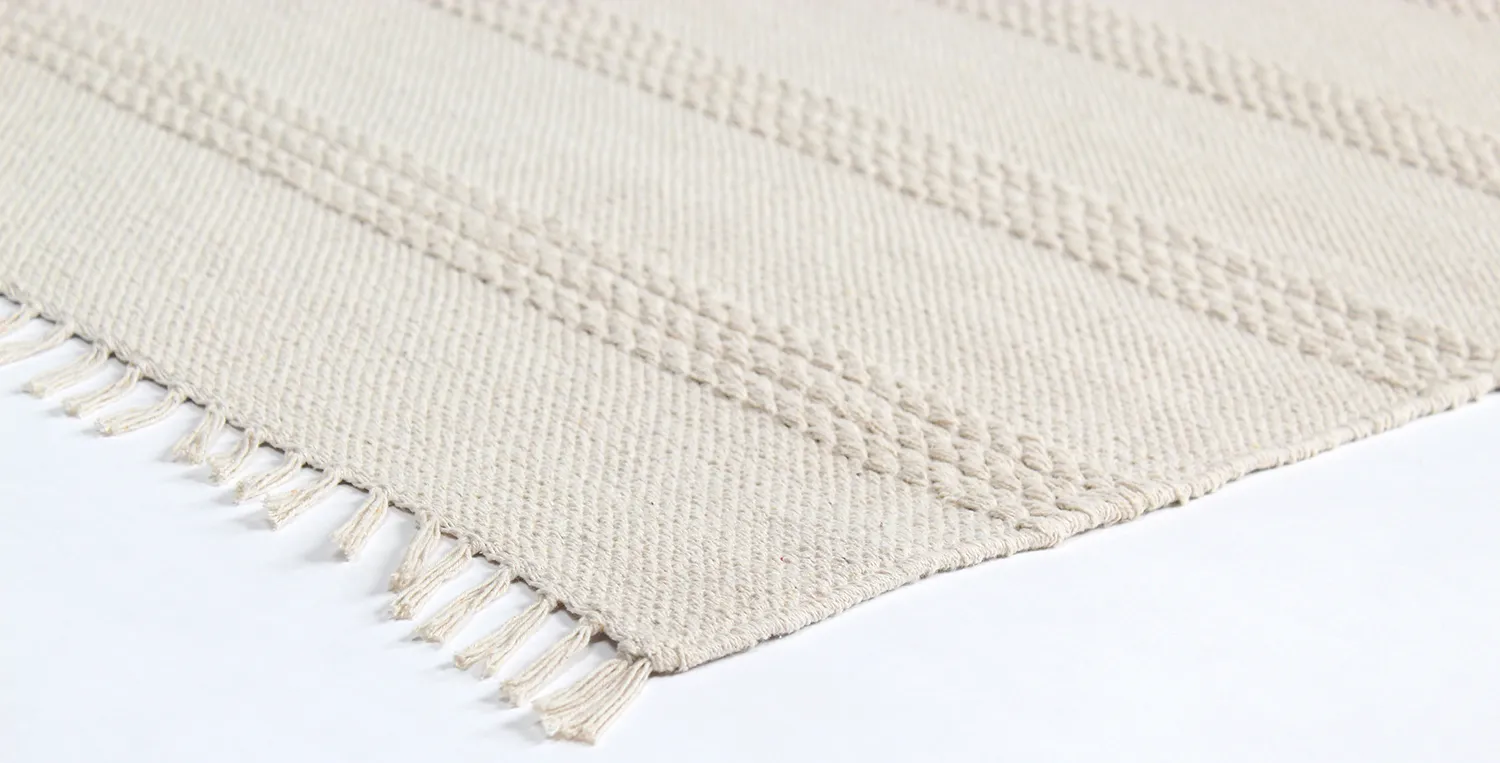 Tappeto di cotone - Lilje (bianco)