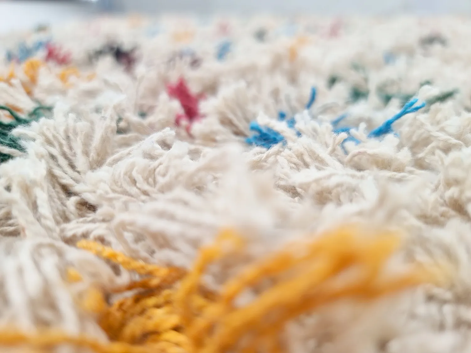 Tappeto A Pelo Lungo - Litton Natural Cotton Shaggy (beige/multi)
