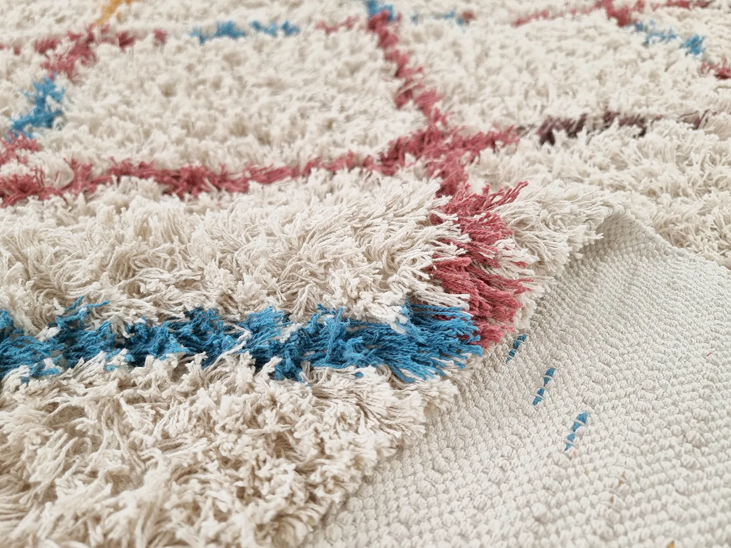 Tappeto A Pelo Lungo - Maeron Natural Cotton Shaggy (multi)