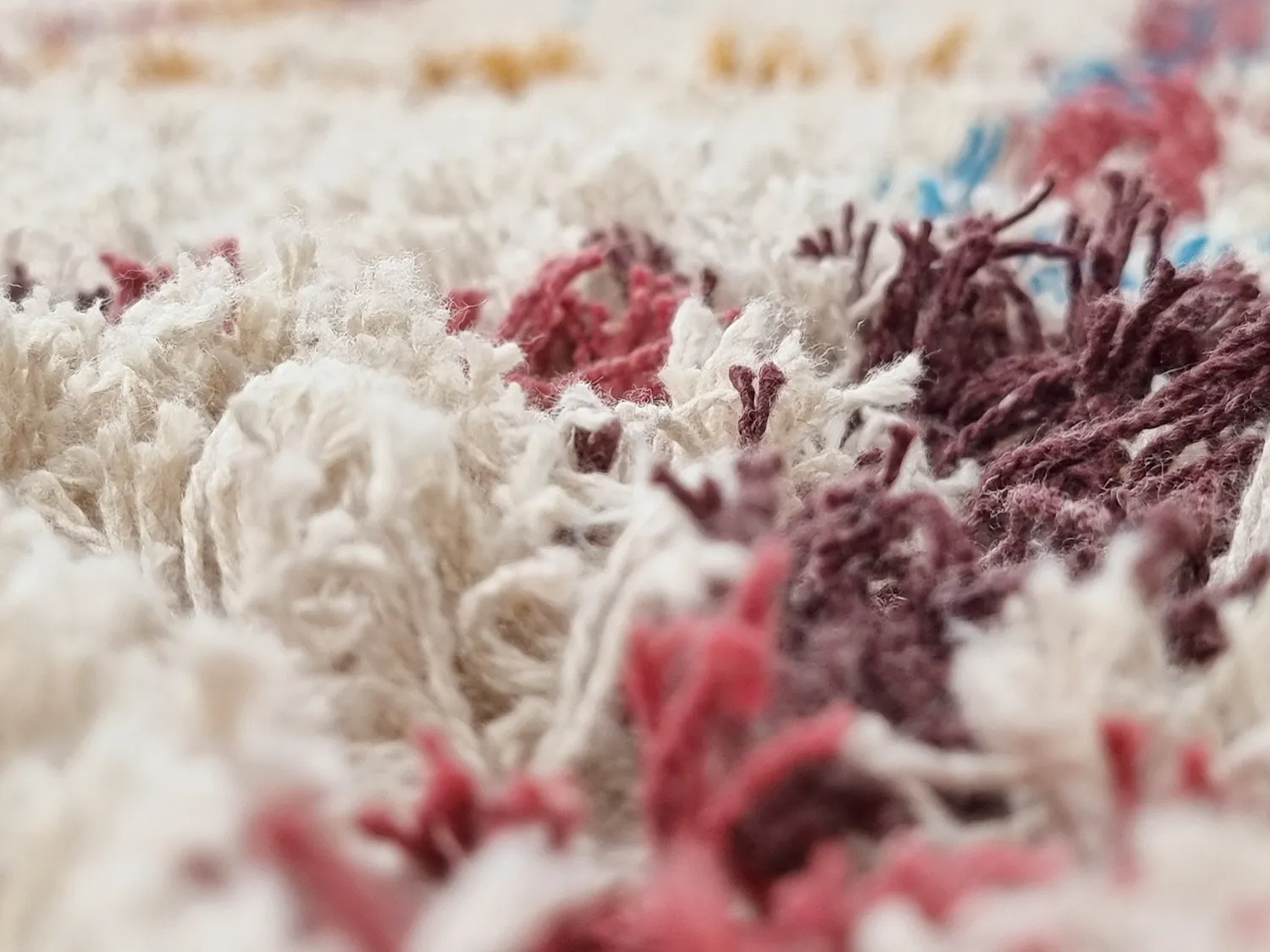 Tappeto A Pelo Lungo - Maeron Natural Cotton Shaggy (multi)