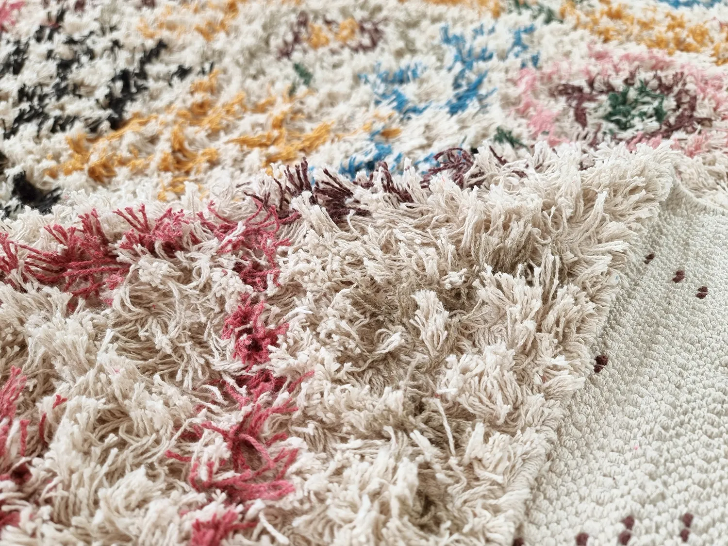 Tappeto A Pelo Lungo - Maloney Natural Cotton Shaggy (multi)