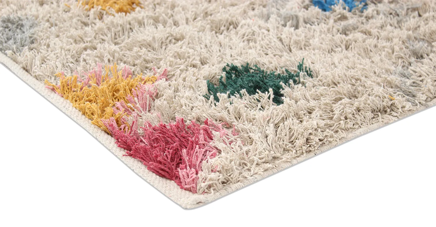 Tappeto A Pelo Lungo - Marden Natural Cotton Shaggy (beige/multi)