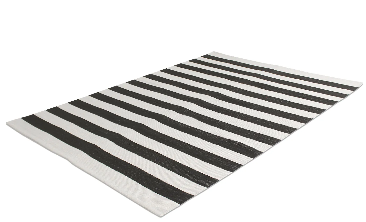 Tappeto di cotone - Nilo (nero/bianco)