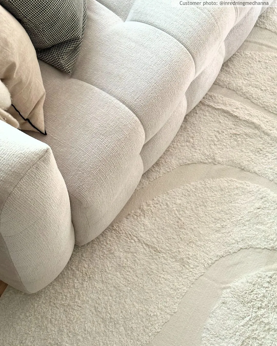Tappeto A Pelo Lungo - Bonnie Natural Cotton Shaggy (offwhite)