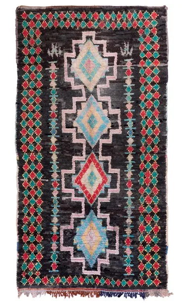 Tappeto Berberi Dal Marocco Boucherouite 310 x 160 cm