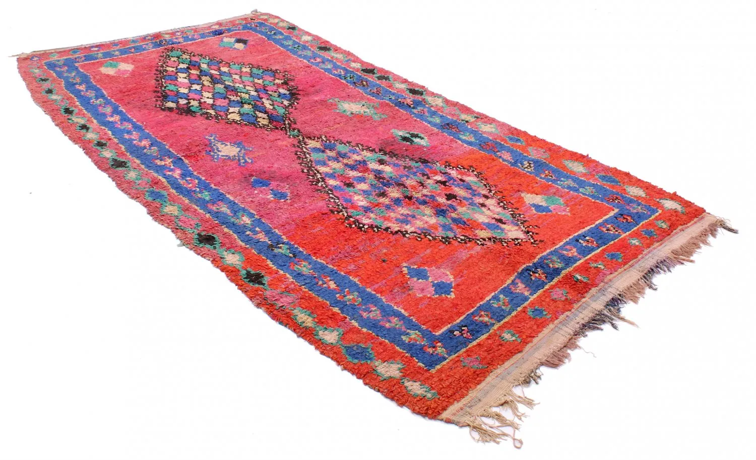 Tappeto Berberi Dal Marocco Boucherouite 330 x 150 cm