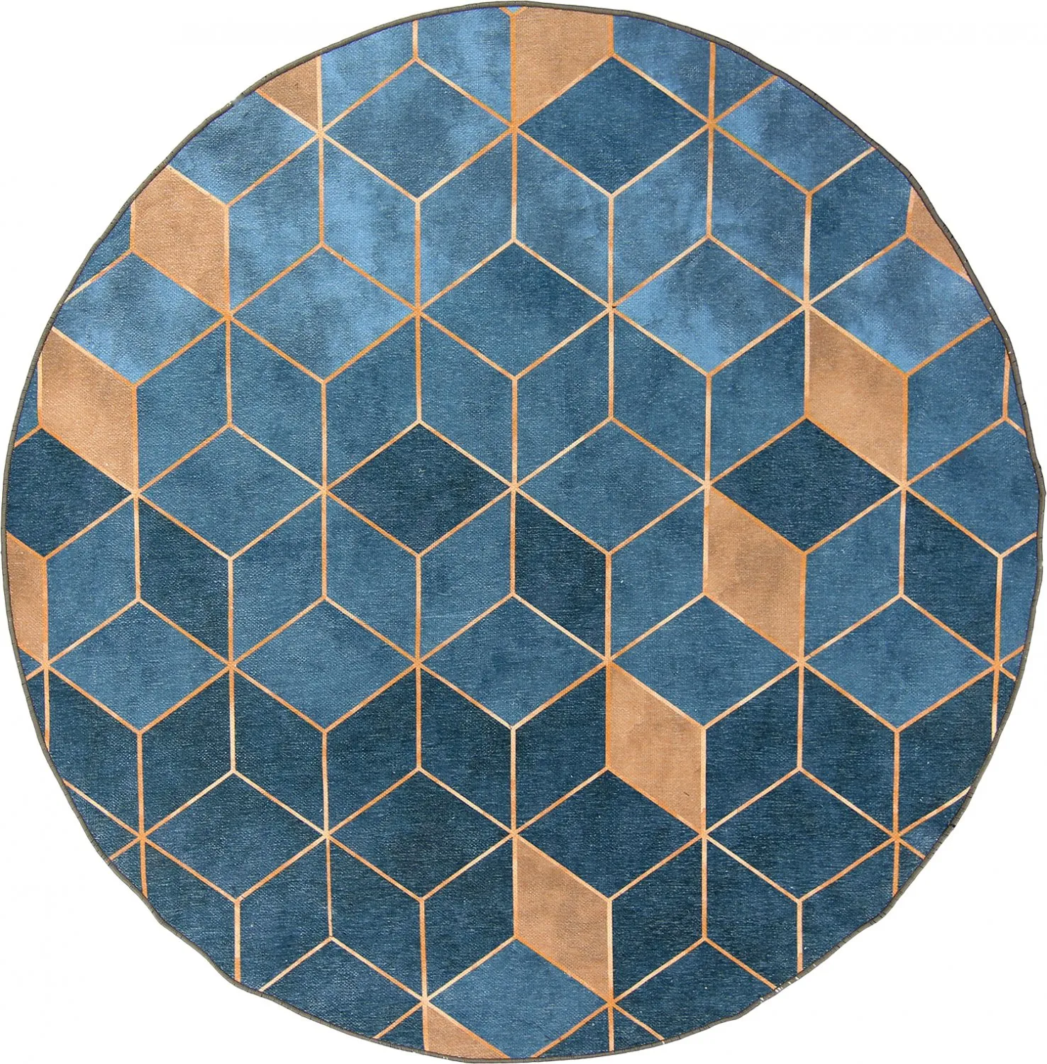 Tappeto rotondo - Brigooda (azzurro)