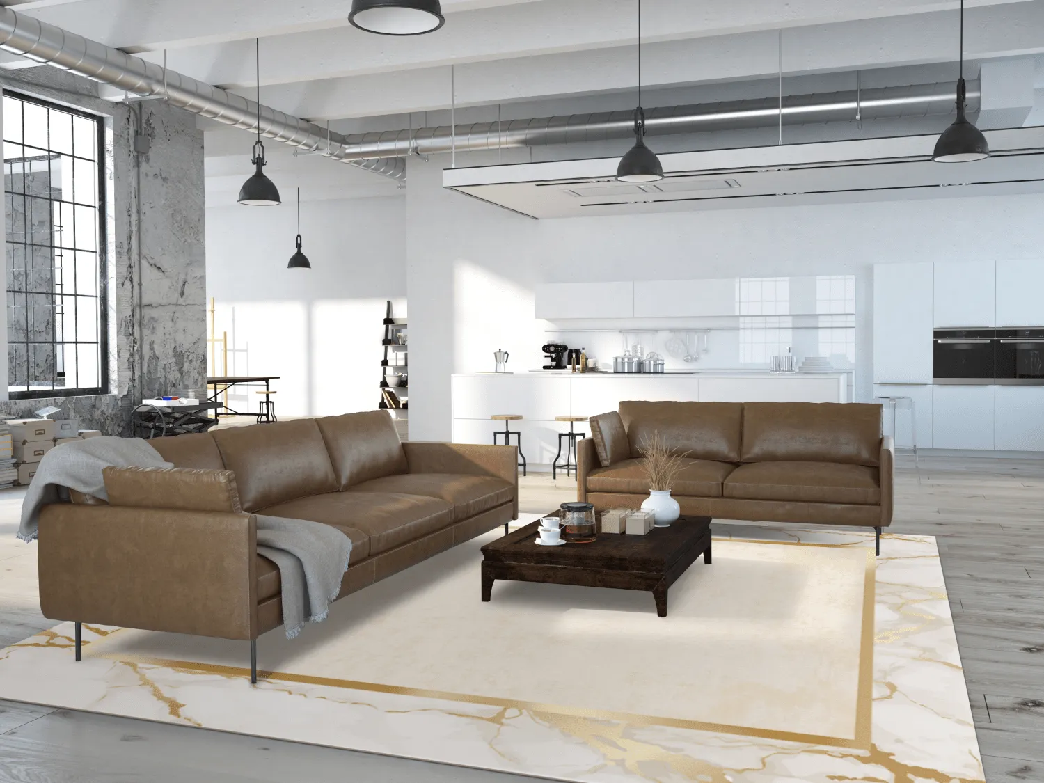 Tappeto Wilton - Cerasia (beige/bianco/oro)