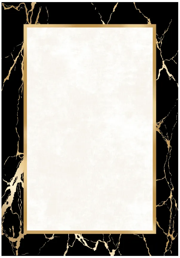 Tappeto Wilton - Cerasia (nero/bianco/oro)