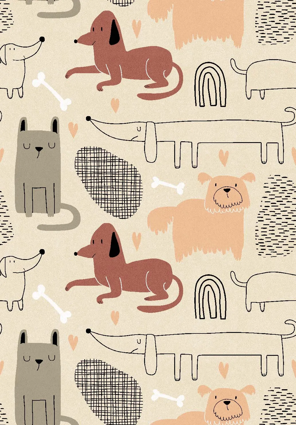 Tappeti per bambini - Cats and dogs (multi)