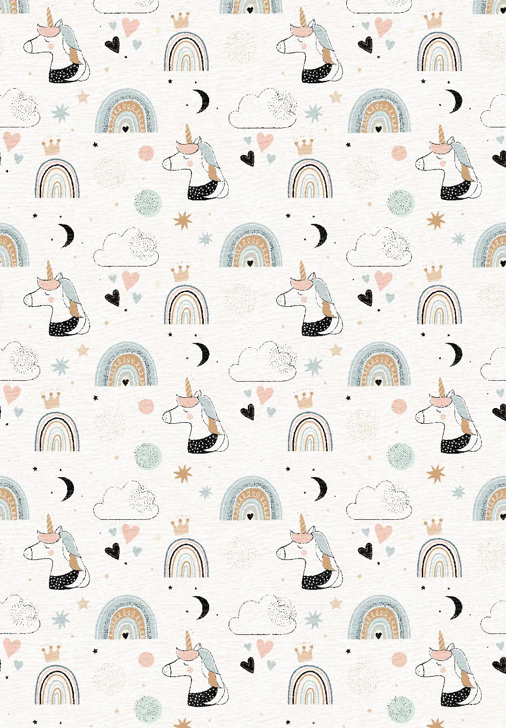 Tappeti per bambini - Unicorn Rainbow (rosa)