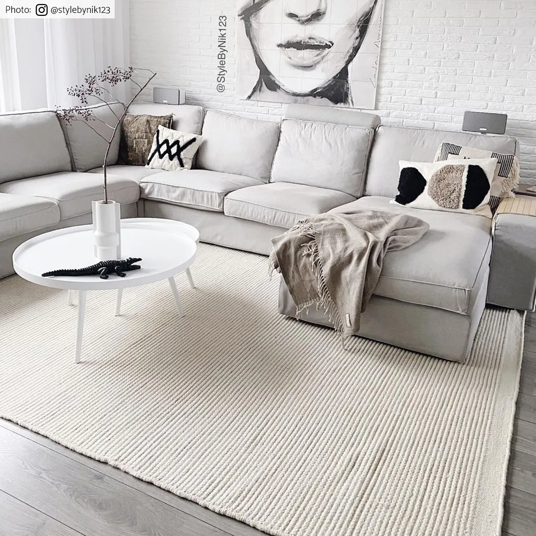 Tappeto In Lana - Coastal (creme)