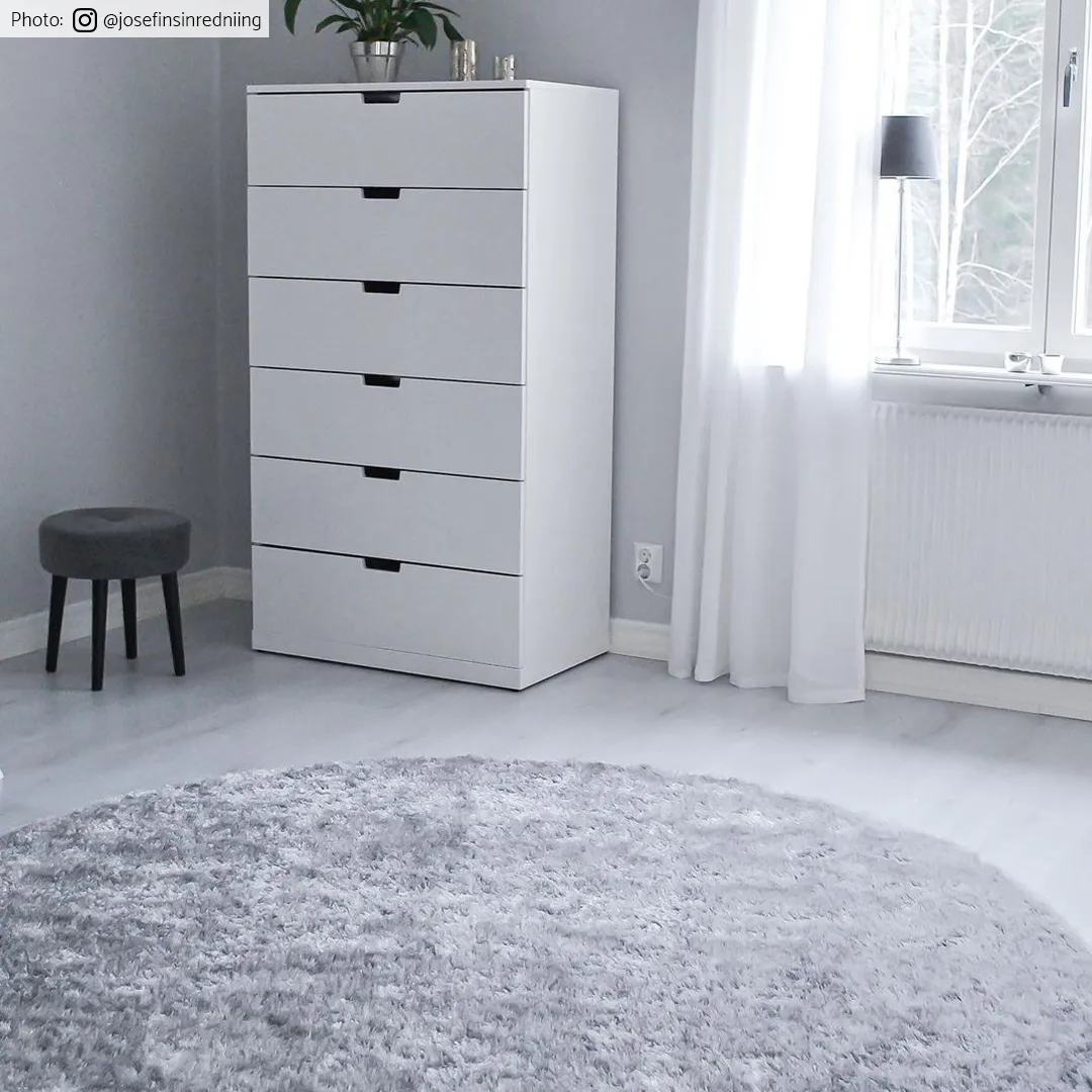 Tappeti rotondi - Cosy (argento)