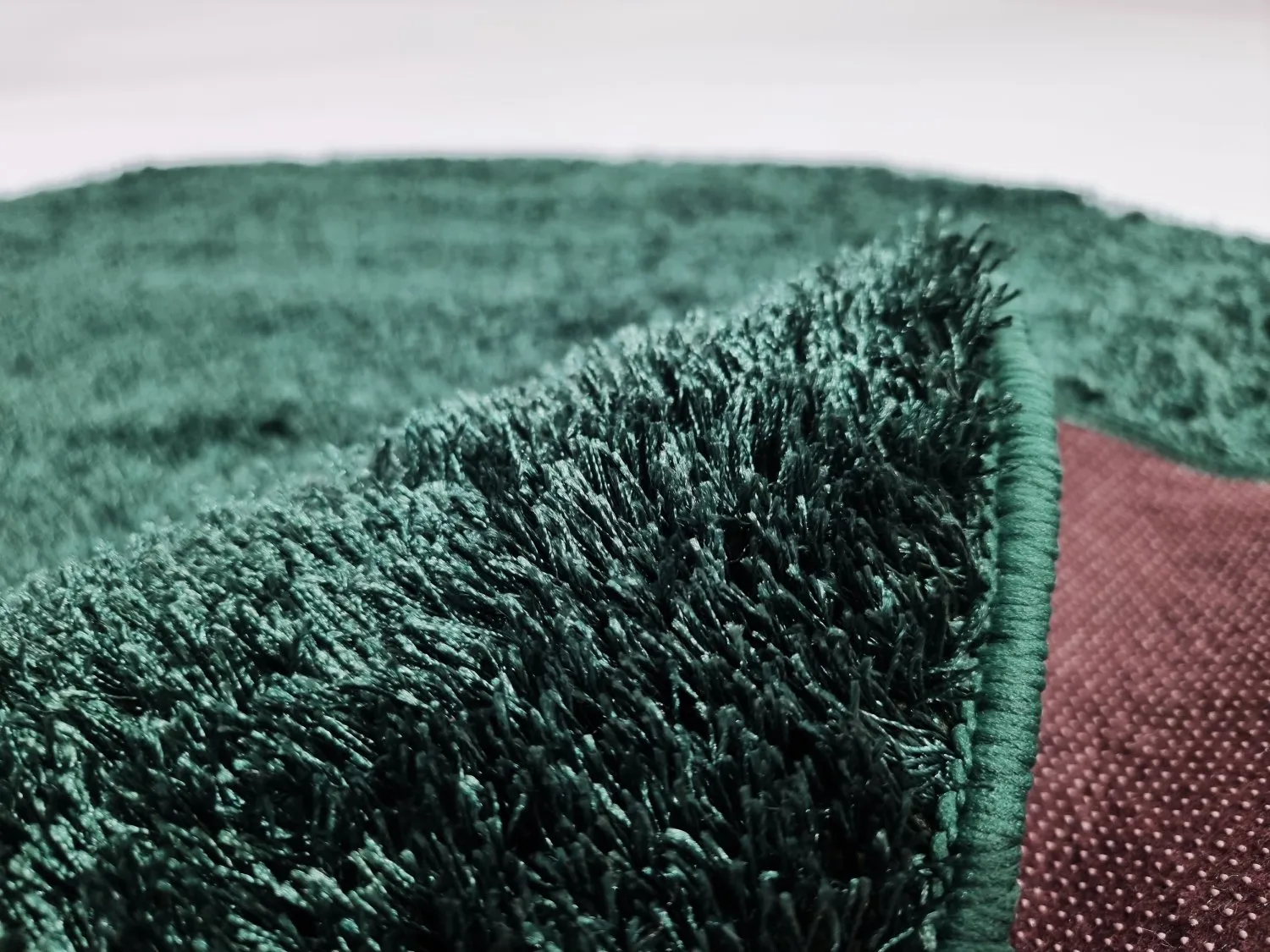 Tappeti rotondi - Cosy (verde scuro)