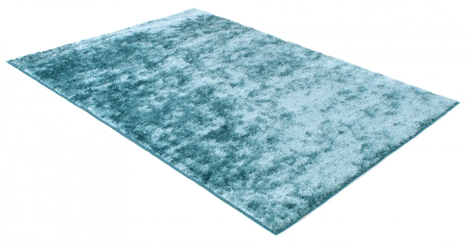 Tappeto A Pelo Lungo - Cosy (blu/verde)