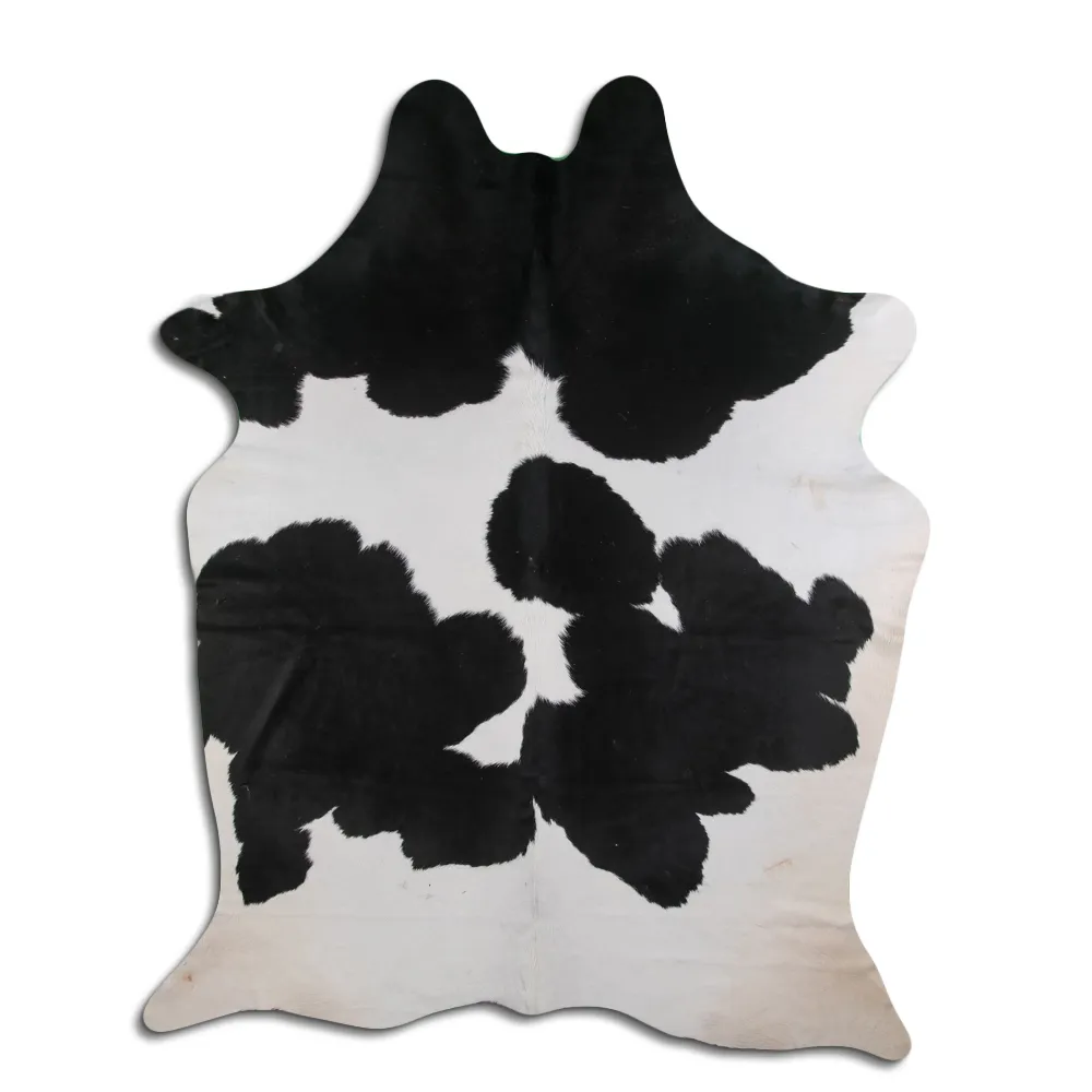 Tappeto Pelle Di Mucca - Nero e Bianco 07