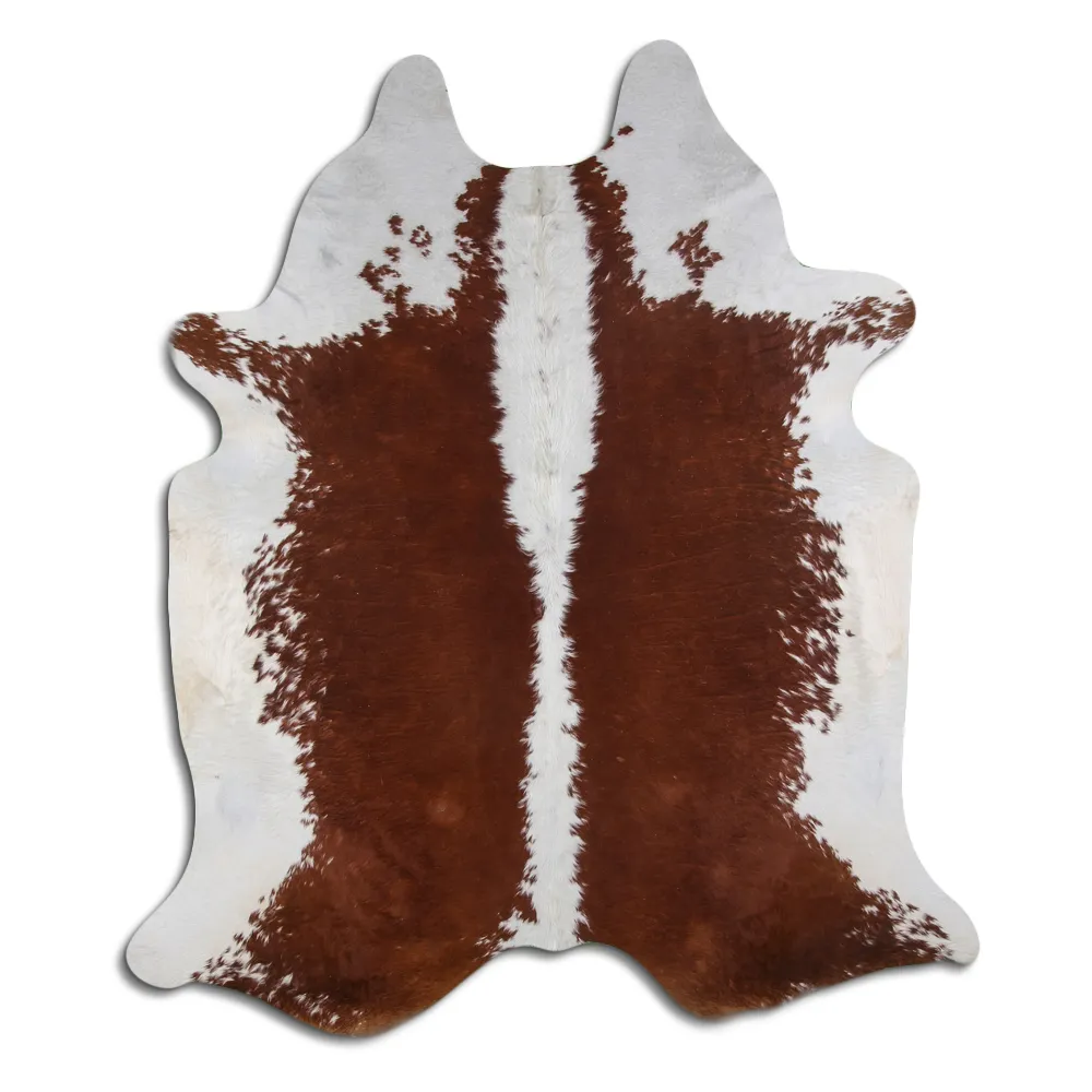 Tappeto Pelle Di Mucca - Marrone e Bianco 122