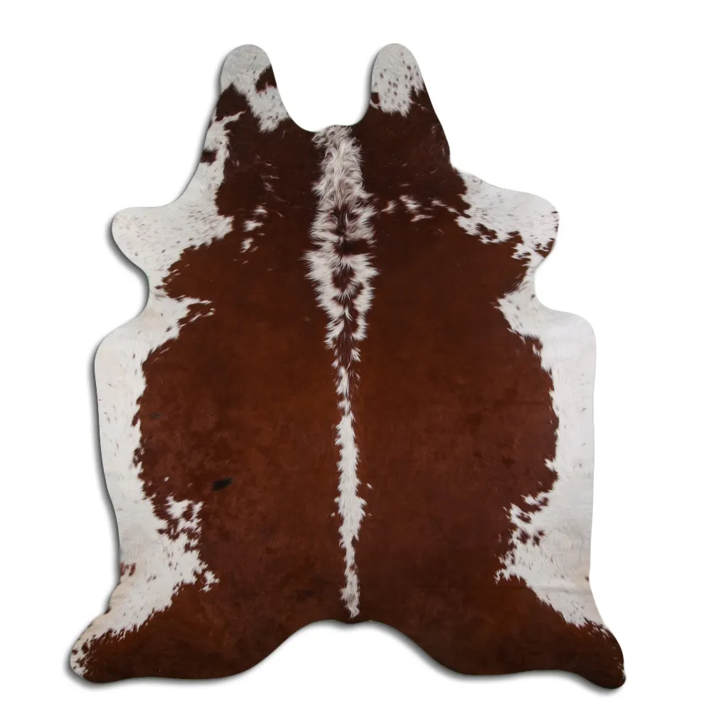 Tappeto Pelle Di Mucca - Marrone e Bianco 53