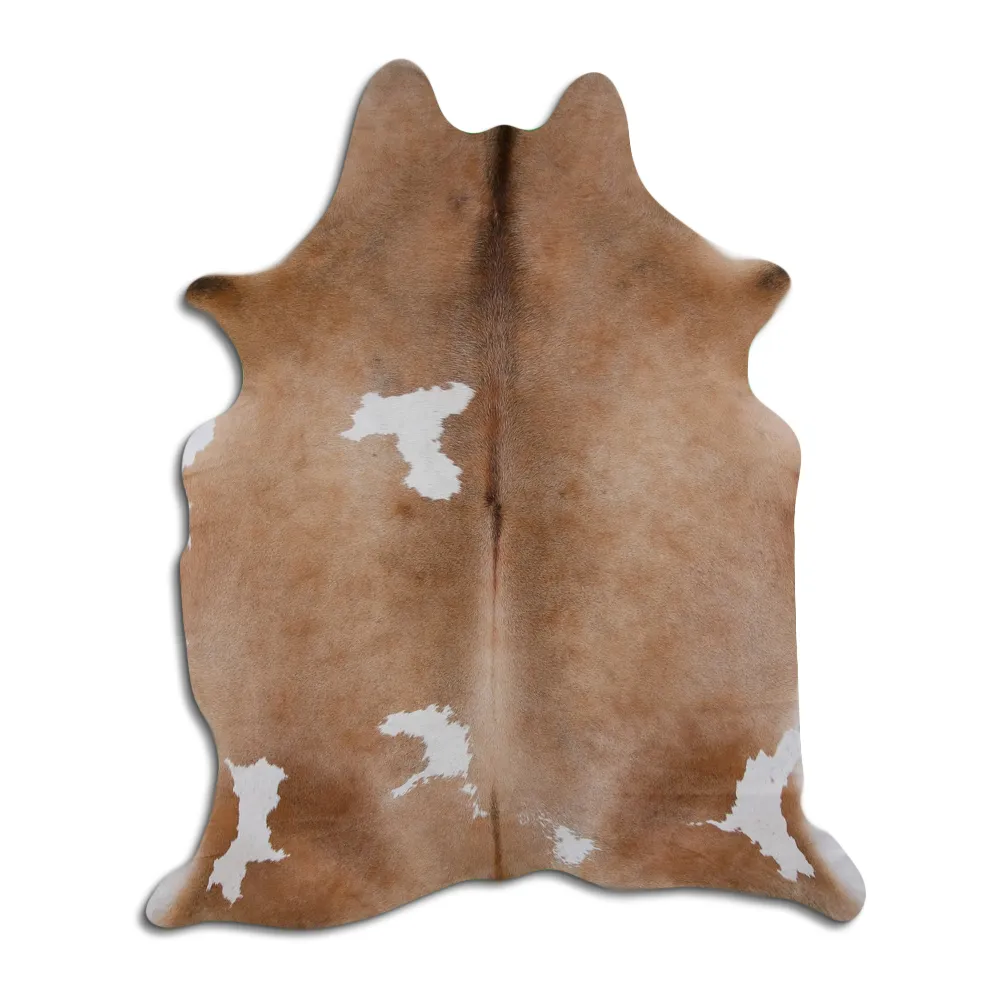 Tappeto Pelle Di Mucca - Marrone e Bianco 12
