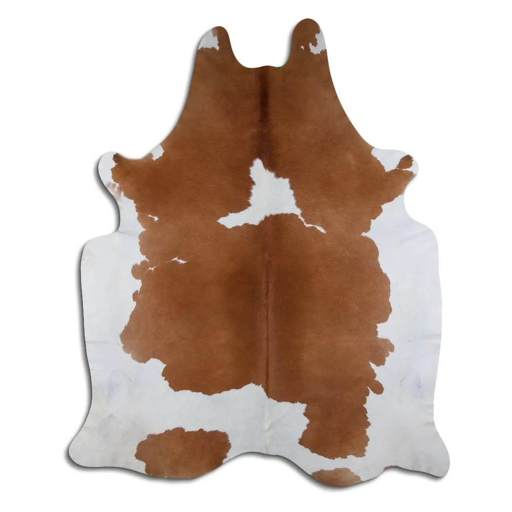 Tappeto Pelle Di Mucca - Marrone e Bianco 23