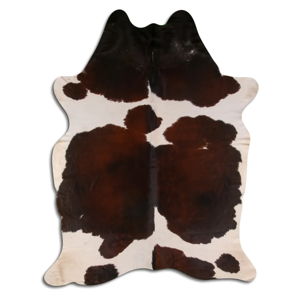 Tappeto Pelle Di Mucca - Marrone e Bianco 158