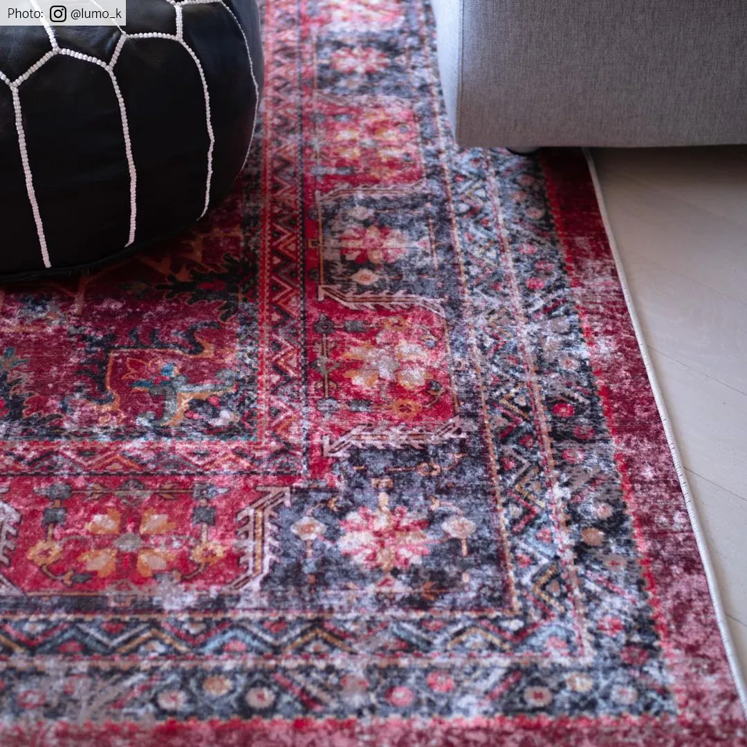 Tappeto Wilton - Soussi (rosso/multi)
