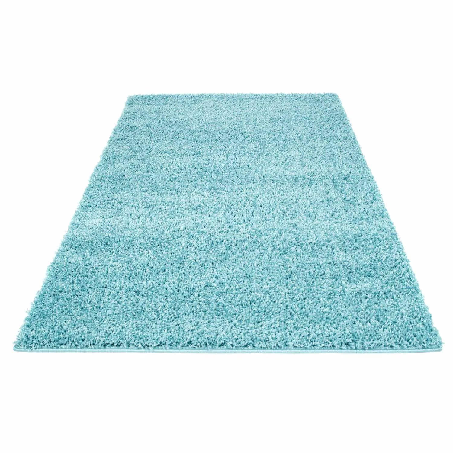 Tappeto A Pelo Lungo - Trim (turchese)