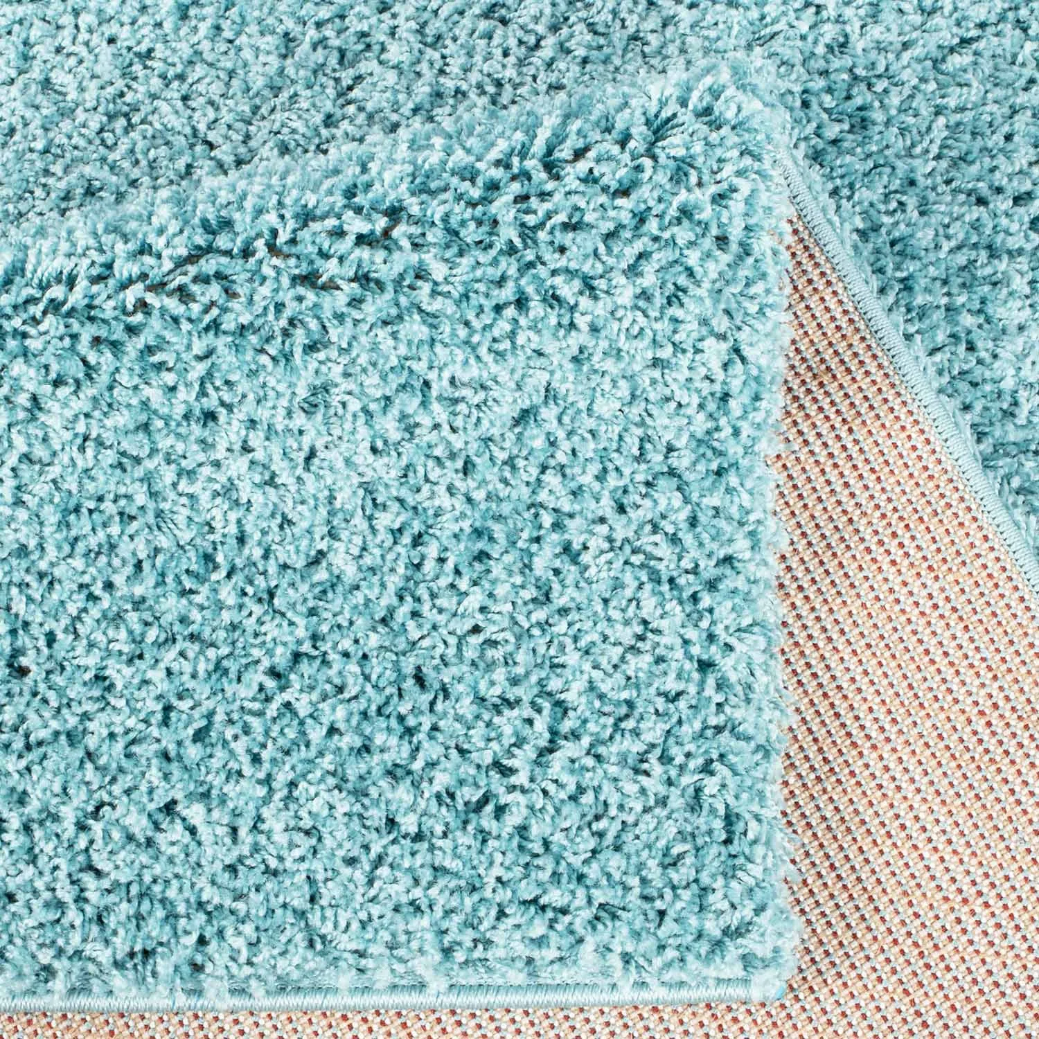 Tappeto A Pelo Lungo - Trim (turchese)