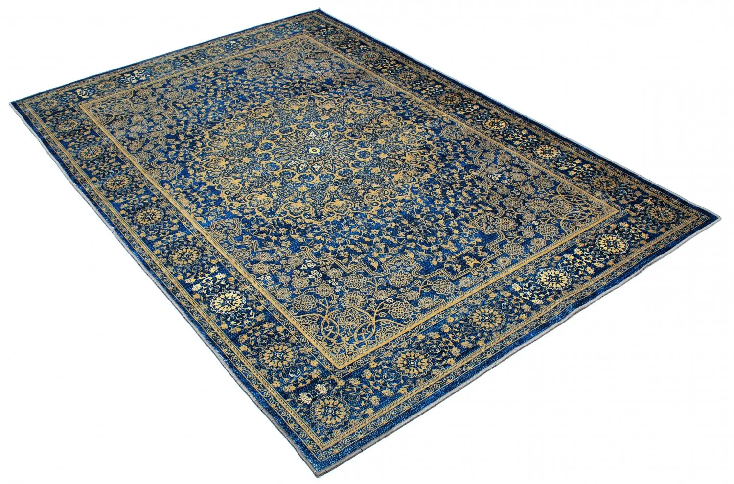 Tappeto Wilton - Vinadio (blu/oro)