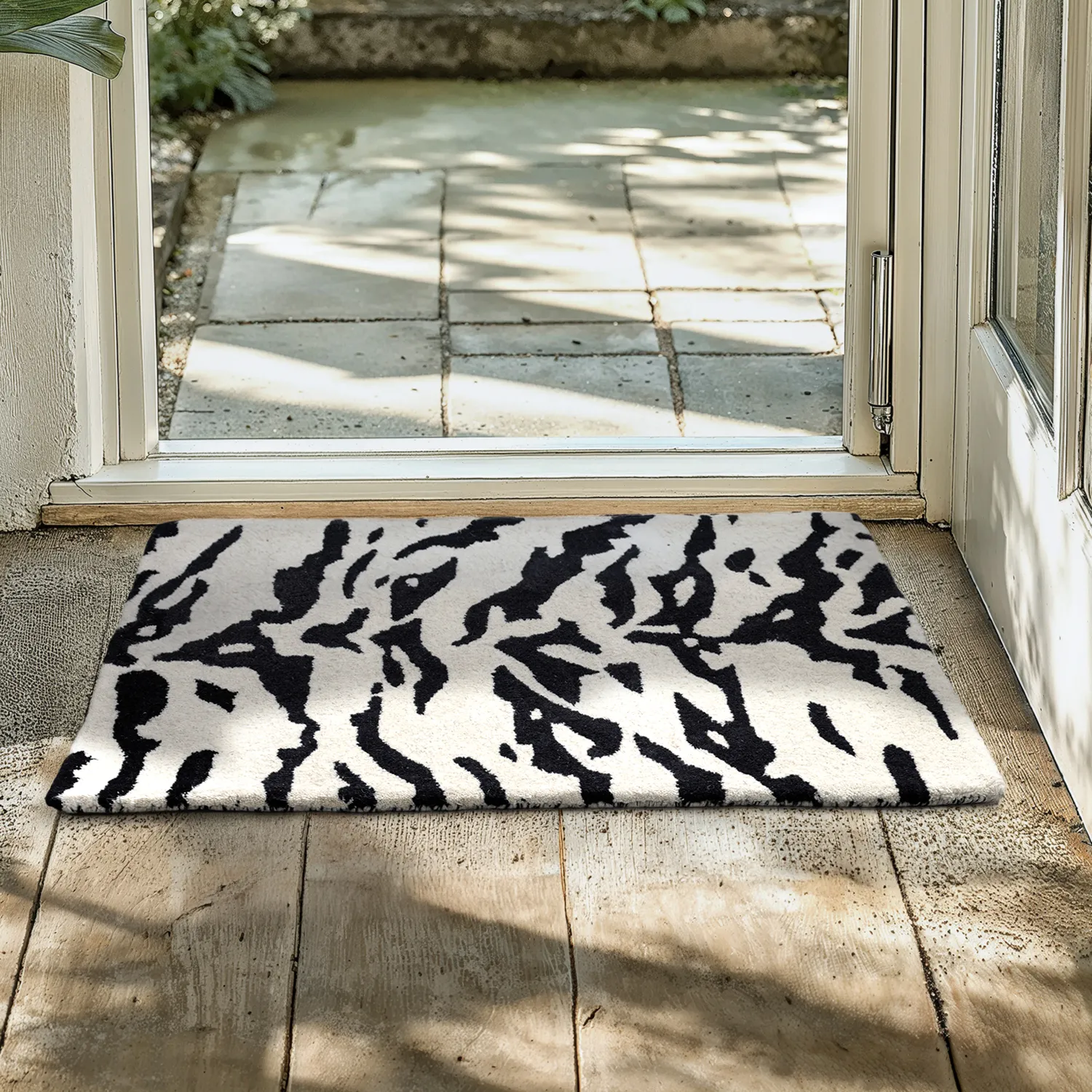 Zerbino - Zebra Tufted Wool Premium (bianco/nero)