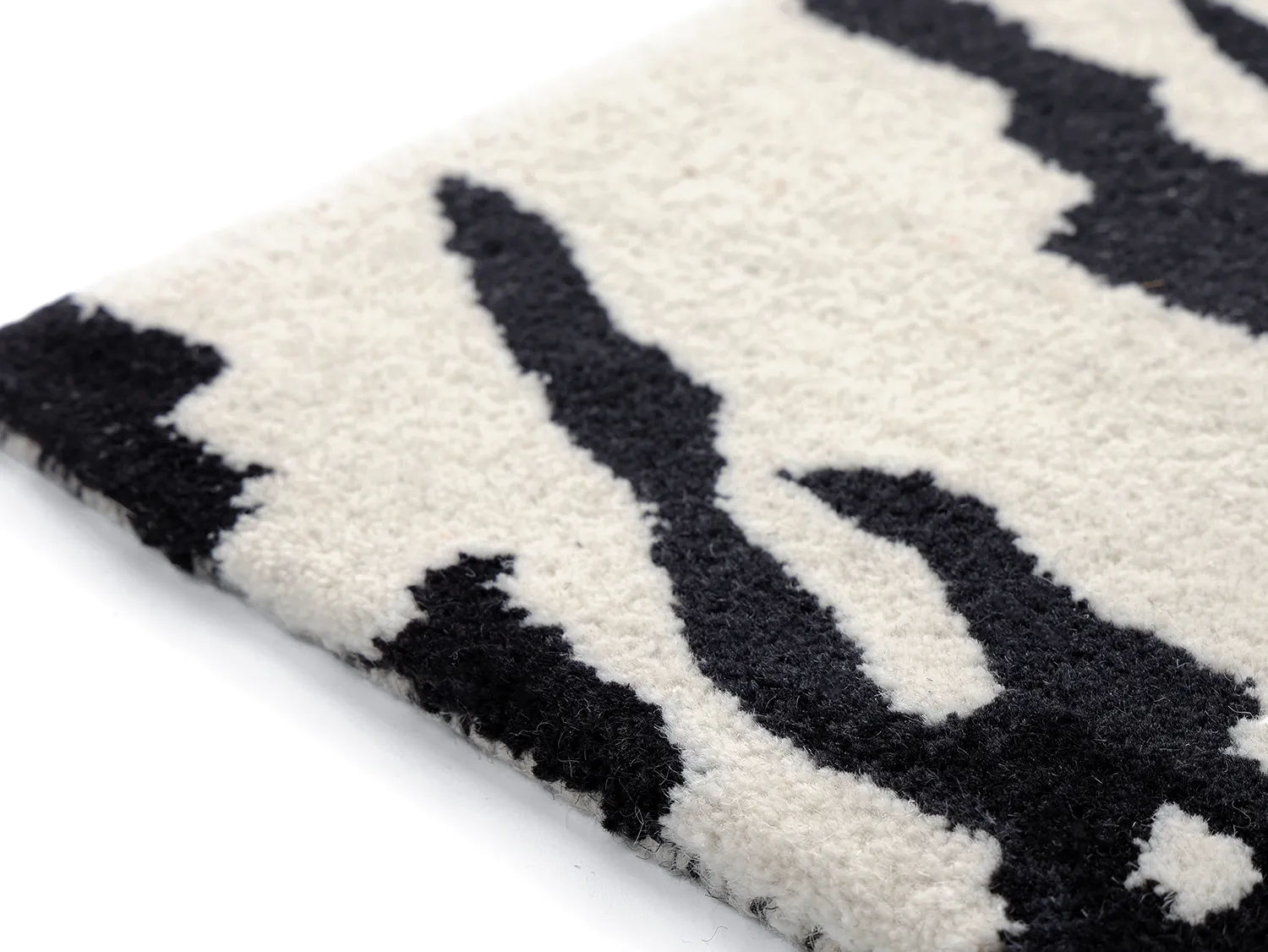 Zerbino - Zebra Tufted Wool Premium (bianco/nero)