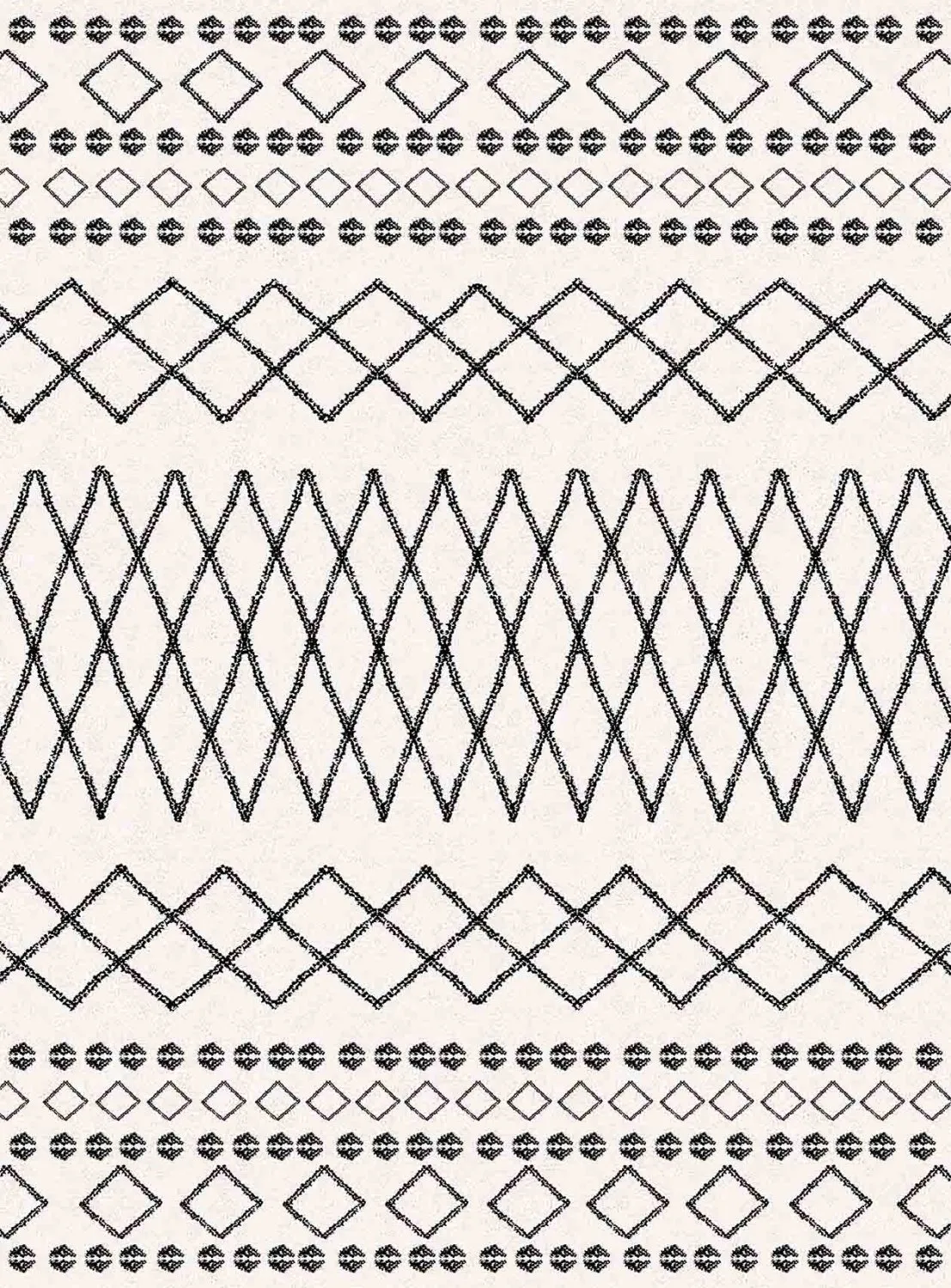 Tappeto Wilton - Safi (nero/bianco)