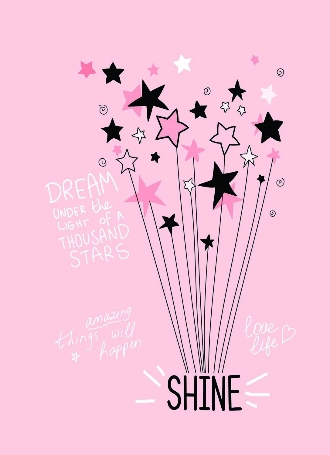 Tappeti per bambini - Starshine (rosa)