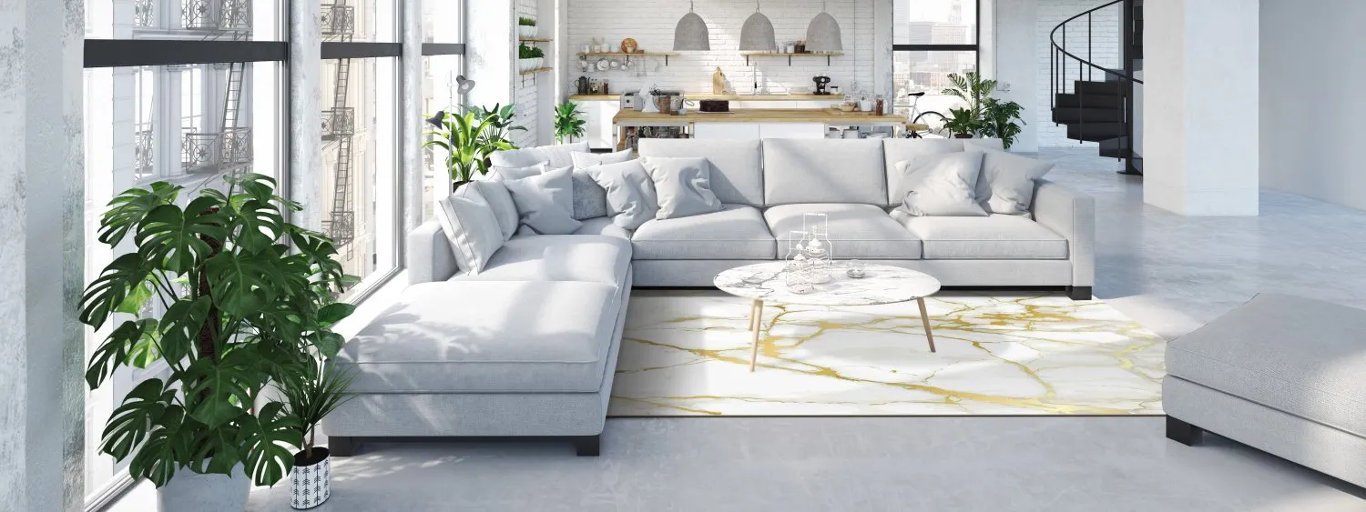 Tappeto Wilton - Cesina (stone/bianco/oro)