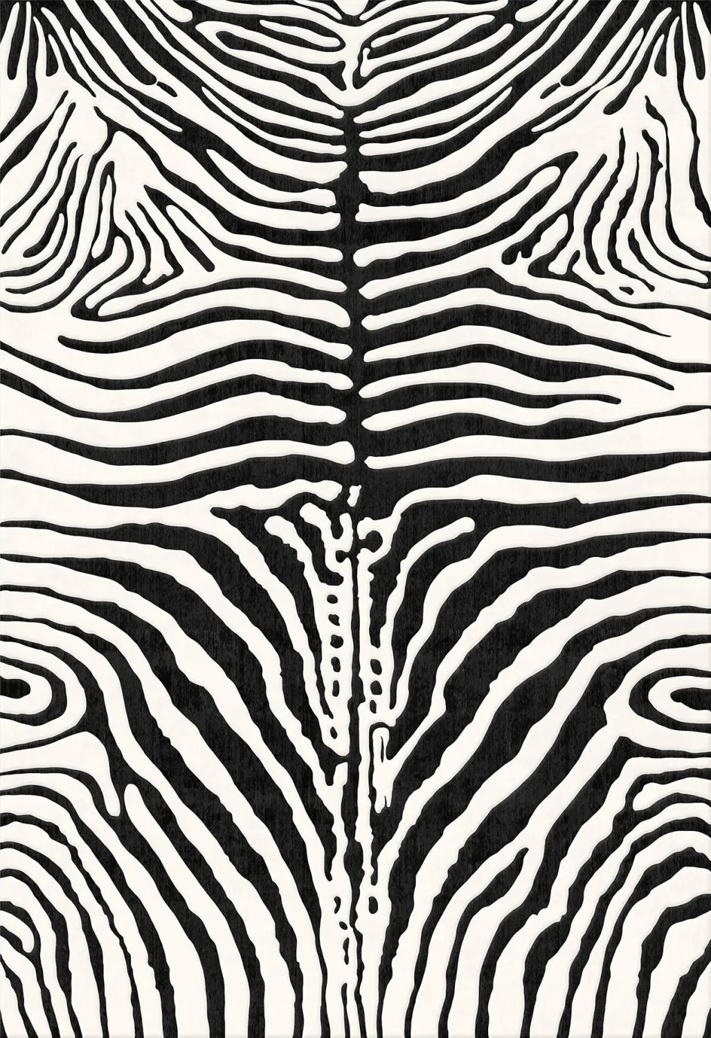 Tappeto Wilton - Zebra (nero/bianco)