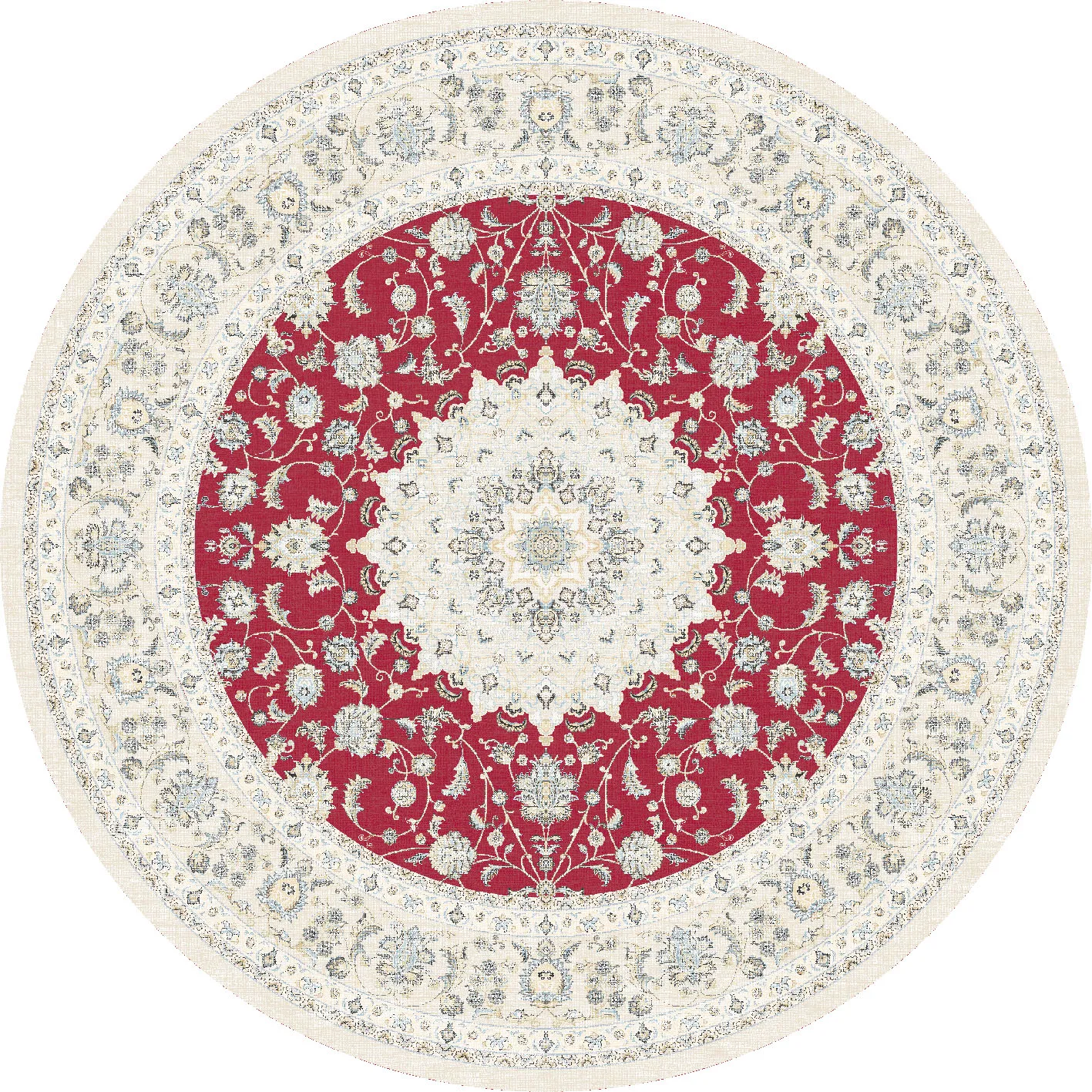 Tappeto rotondo - Arabella (rosso)