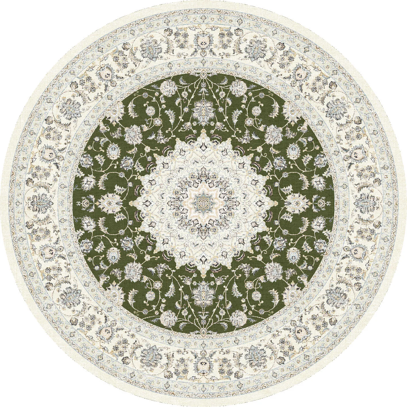 Tappeto rotondo - Arabella (verde)