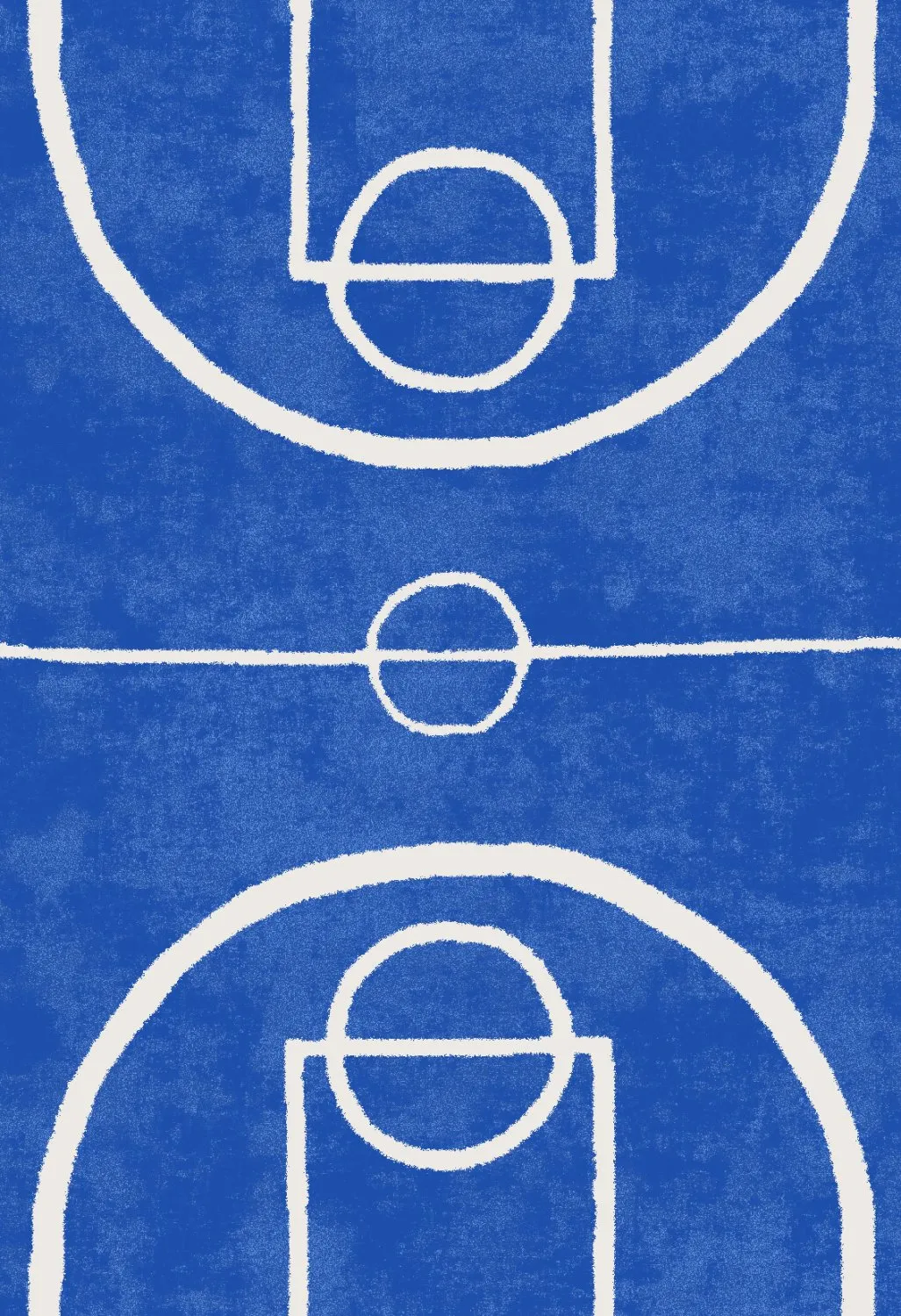 Tappeti per bambini - Basket (blu)